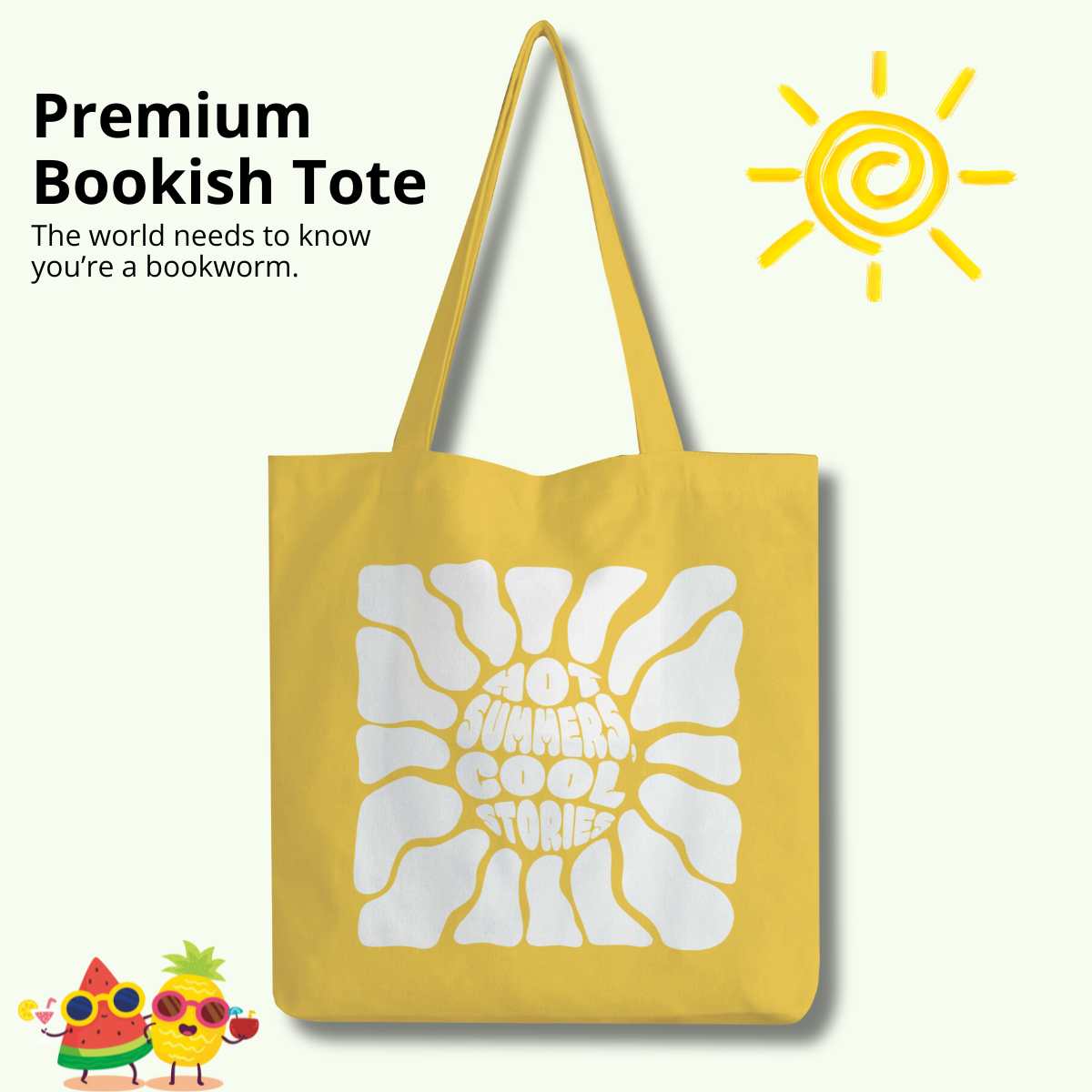Bookish Premium Cotton Tote