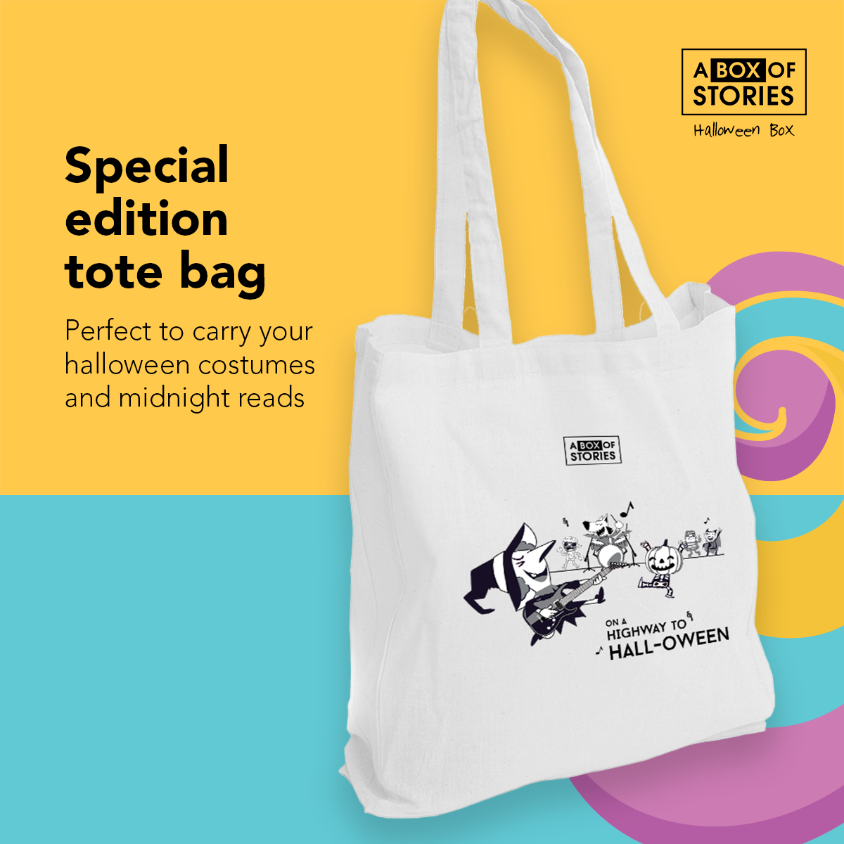 Halloween Themed Premium Cotton Tote