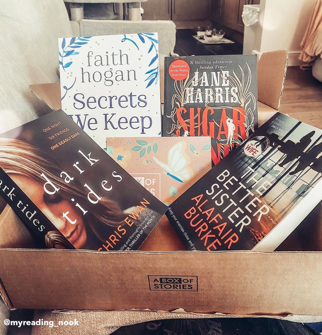 Surprise Subscription Box of 4 Fiction Books - A Box of Stories