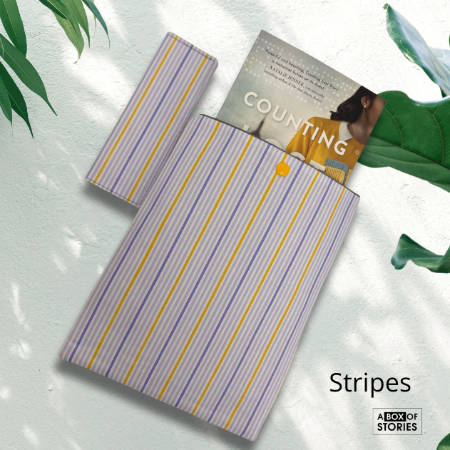 Handcrafted Book Sleeve & Matching Bookmark Set