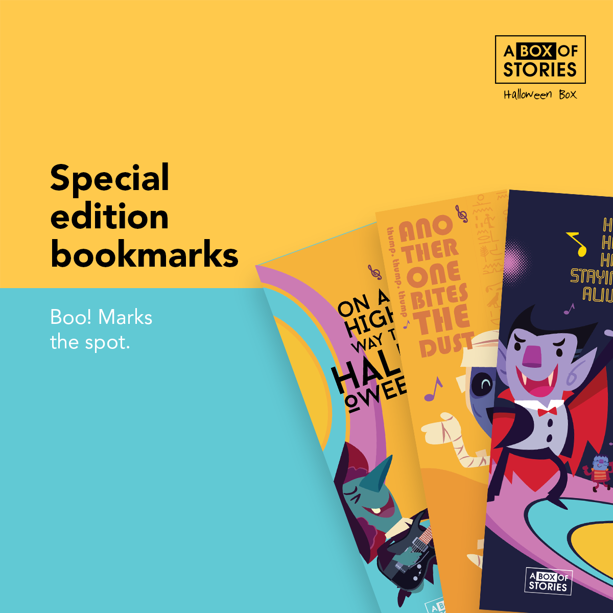 Halloween Themed Set of 2 Bookmarks