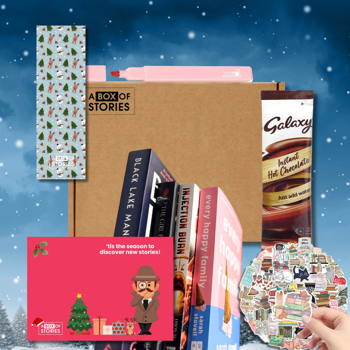 Christmas Surprise Gift Box - 2 Books & Goodies