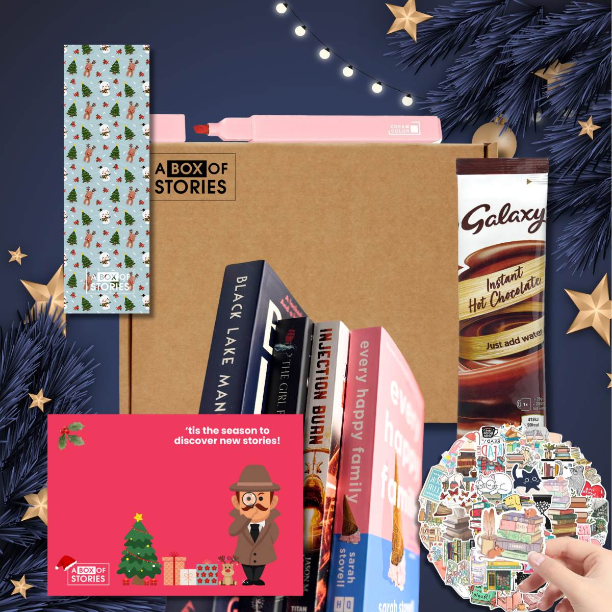 Christmas Surprise Gift Box - 4 Books & Goodies