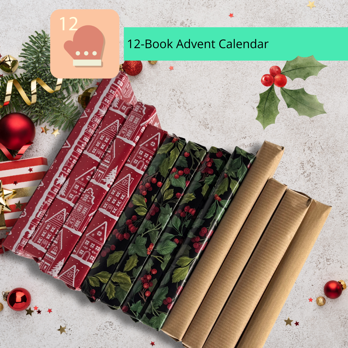 Bookish Advent Calendar 2025 12 Books A Box of Stories