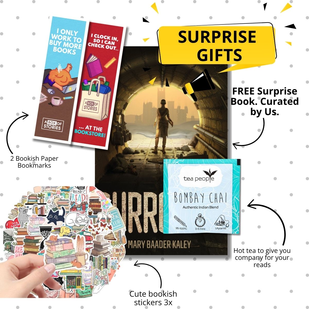 Surprise Free Book and 3 Goodies worth £12