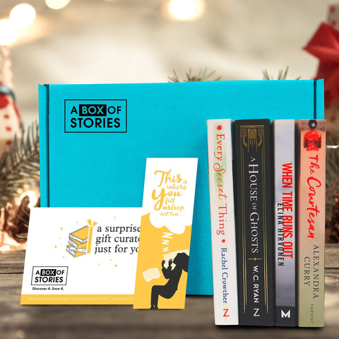 Gift Box Surprise Subscription Box of 4 Fiction Books