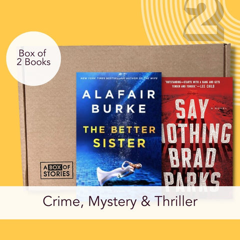 Crime, Mystery & Thriller Box of 4 Surprise Books - A Box of Stories