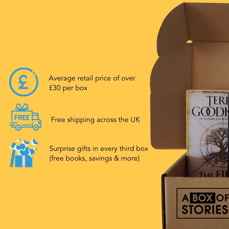 Prepaid: Surprise Subscription Box of 4 Books - 12 Total Boxes Delivered, One Every Month - A Box of Stories