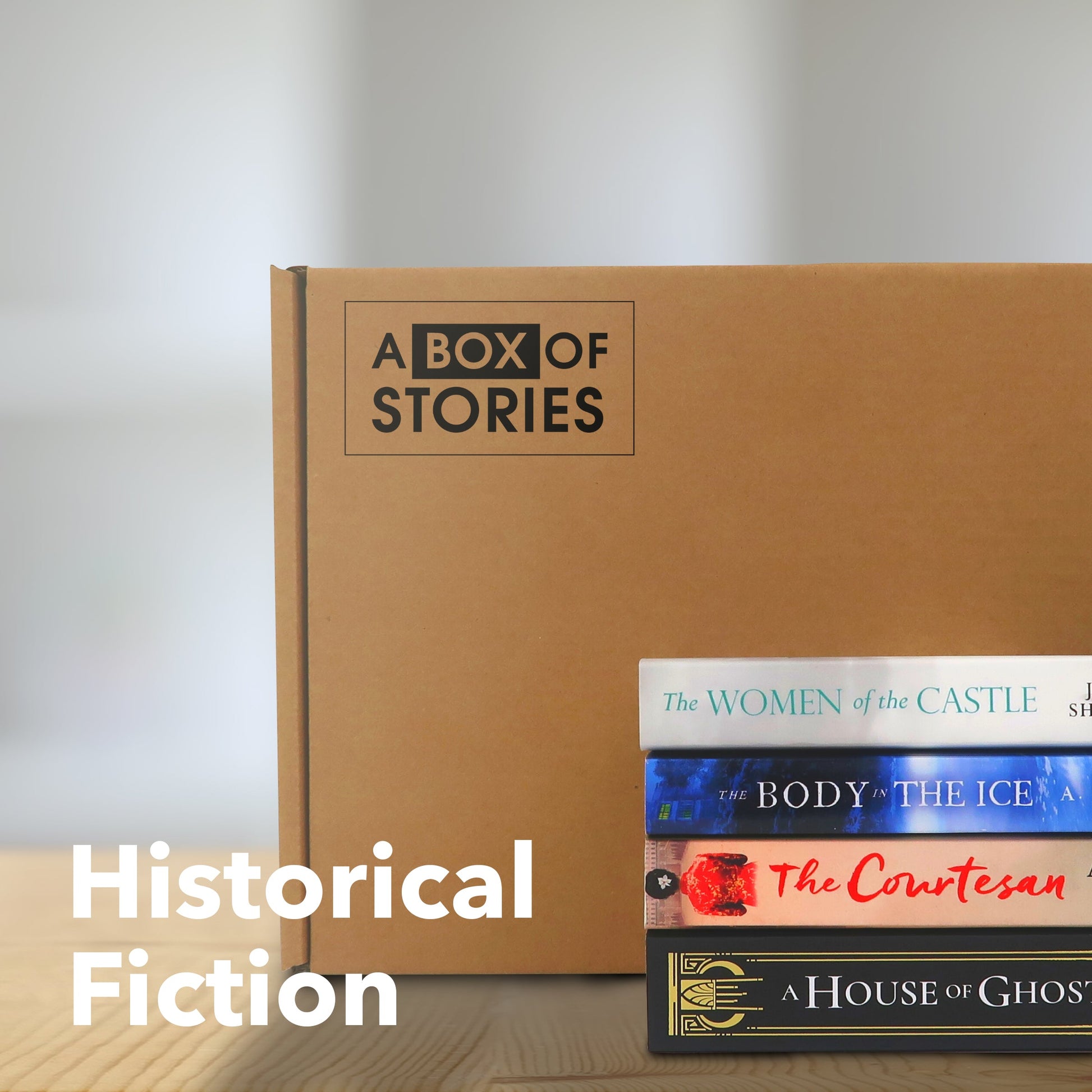 Prepaid - Surprise Subscription Box of 4 Historical Fiction Books - Deliver Every Month for 4 months - A Box of Stories